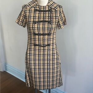 Plaid Short Sleeve Dress